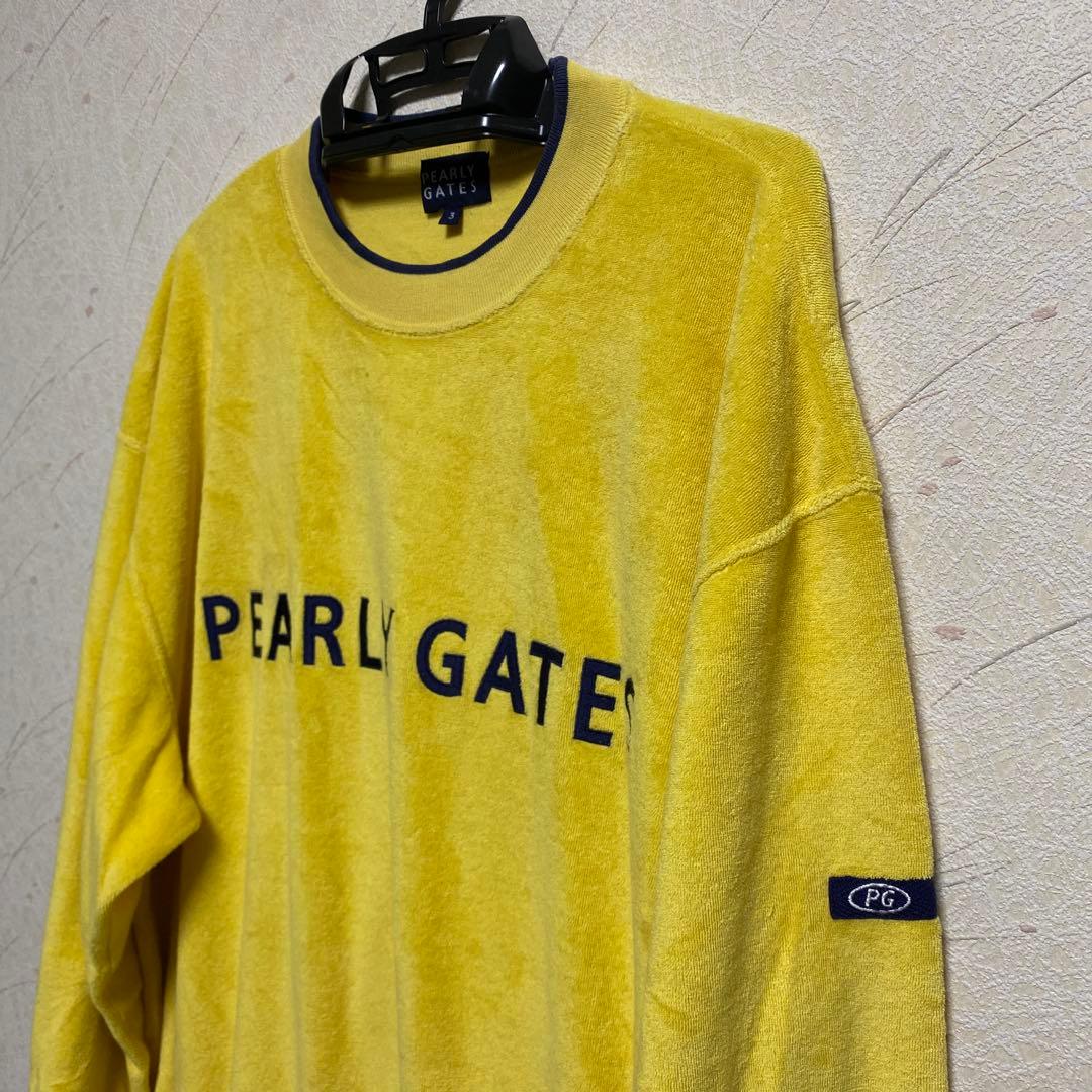 PEARLY GATES】パーリーゲイツ 長袖パイル地トレーナー イエロー 3