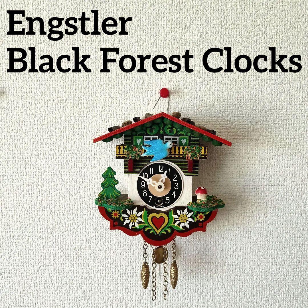 西ドイツ/エングストラー社製】森の時計 ゼンマイ巻 ミニチュア鳩時計