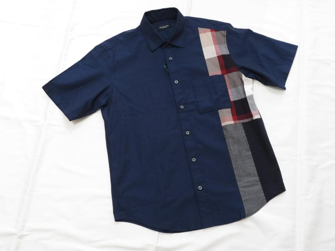 ブラックレーベル クレストブリッジ 半袖デザインシャツ Mサイズ 25300