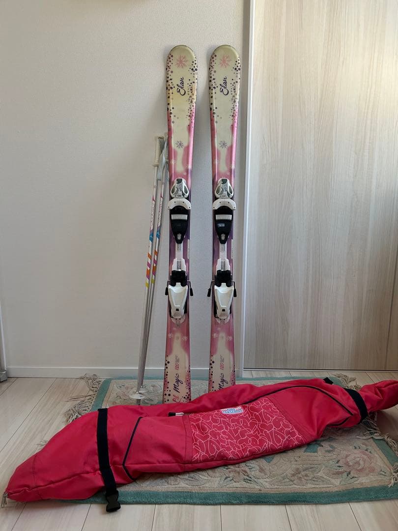 エラン elan スキー板 120 ストック スキーケース セット - メルカリ