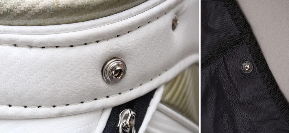 【美品】 タイトリスト キャディバッグ《8型》カート 5分割 ホワイト