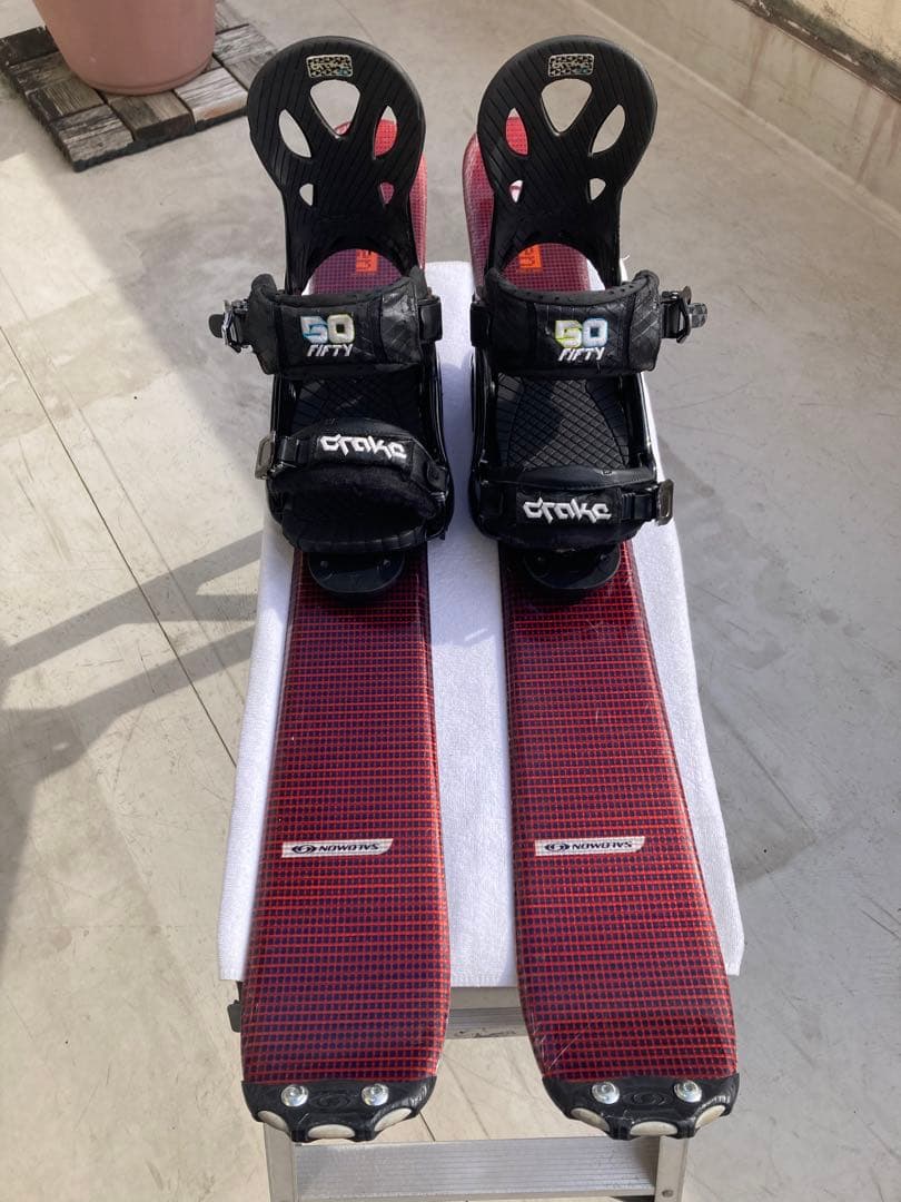 ショート(ファン)スキー スノーボード ブーツ用SALOMON×DRAKE 赤