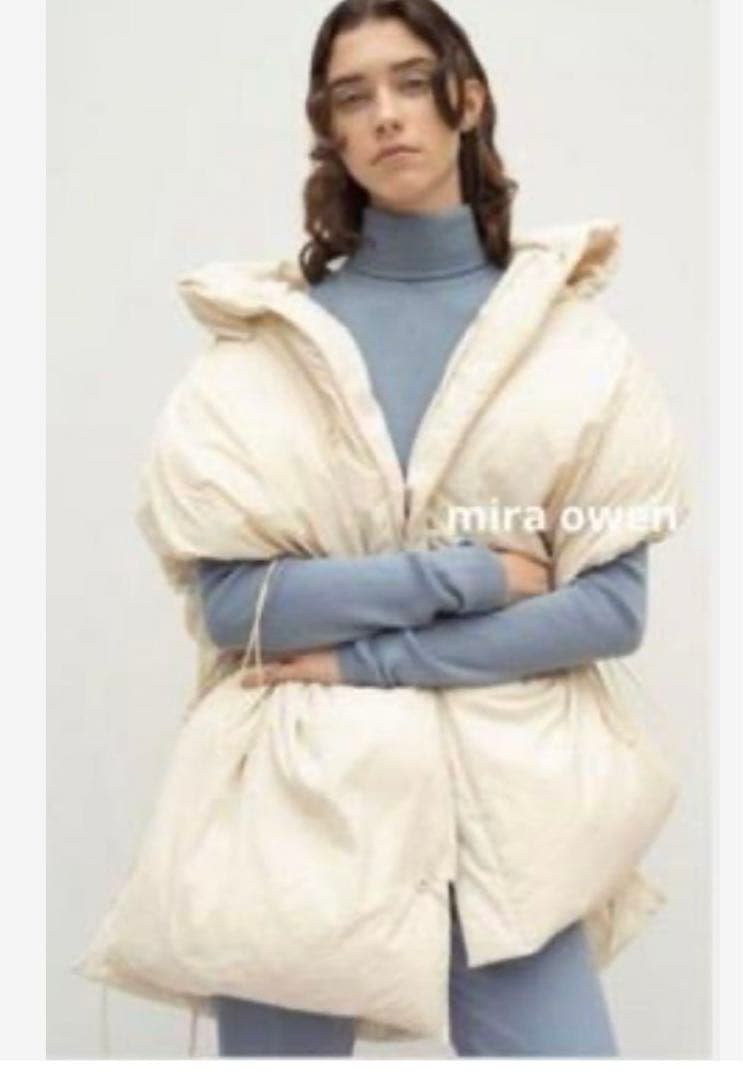 ミラオーウェン サステナブルサイドリボンダウンポンチョ - メルカリ