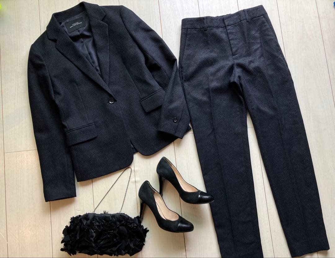 美品GREEN LABEL RELAXING＊上下セットアップスーツ36ネイビー - メルカリ