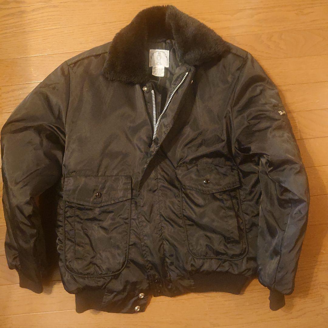 ブラックナイロンファージャンパー - メルカリ