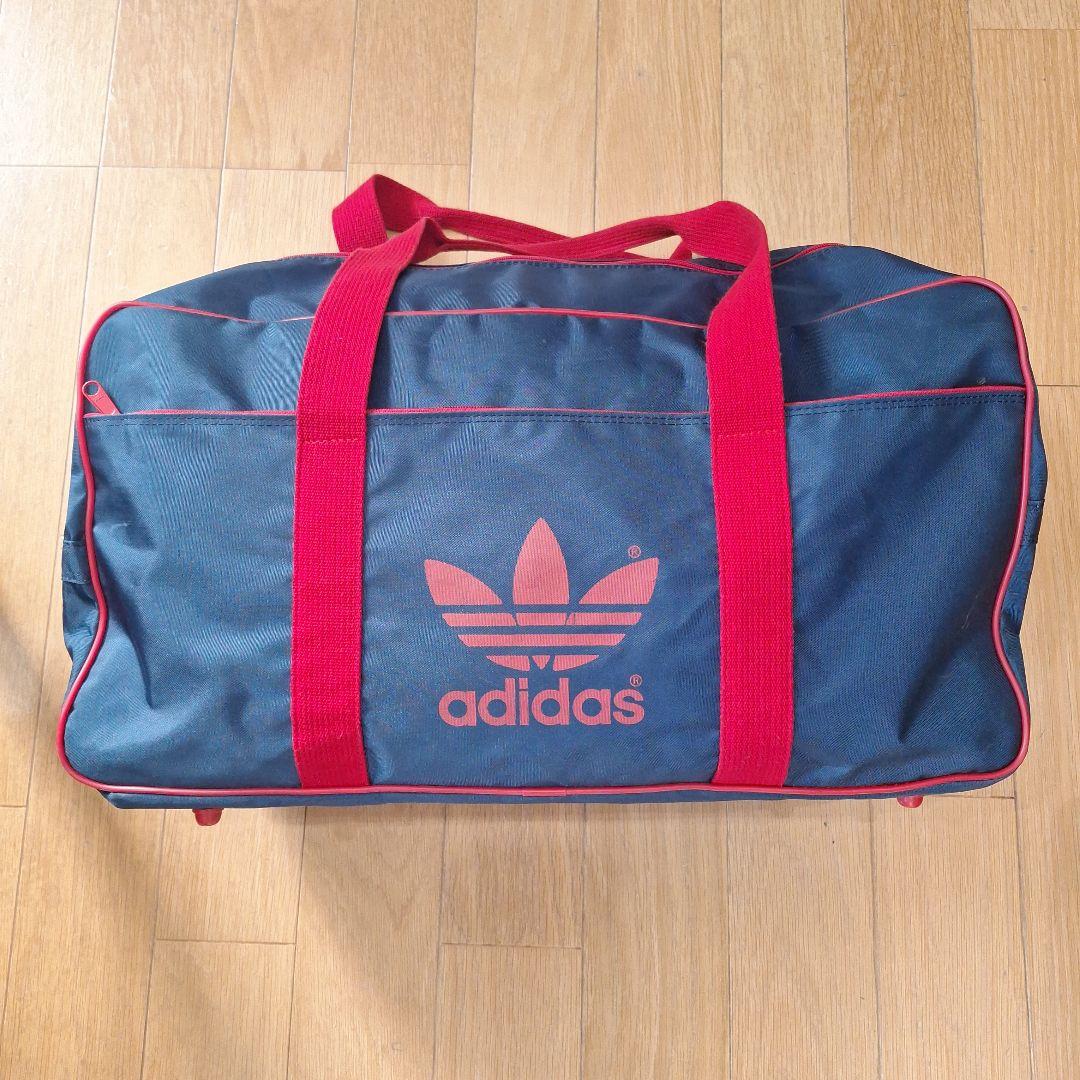 希少】アディダス ビンテージ 80s スクールバッグ ボストンバッグ