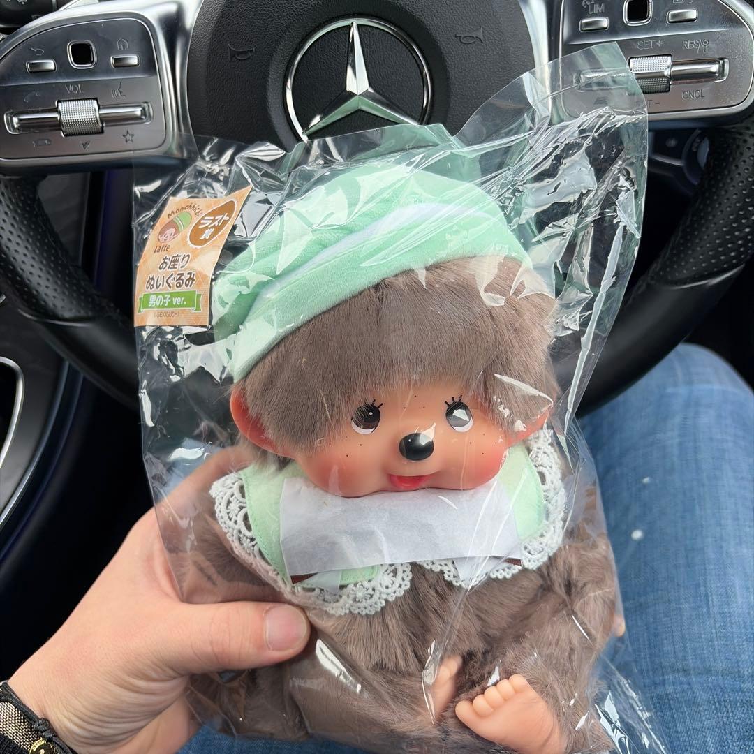 も*人様 一番くじモンチッチ ラストワン賞お座りぬいぐるみ男の子ver