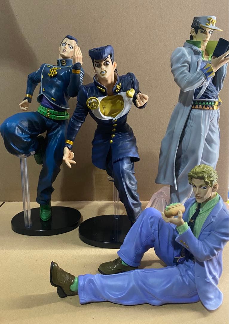 ジョジョ　一番くじ　承太郎　仗助　億泰　吉良吉影フィギュア