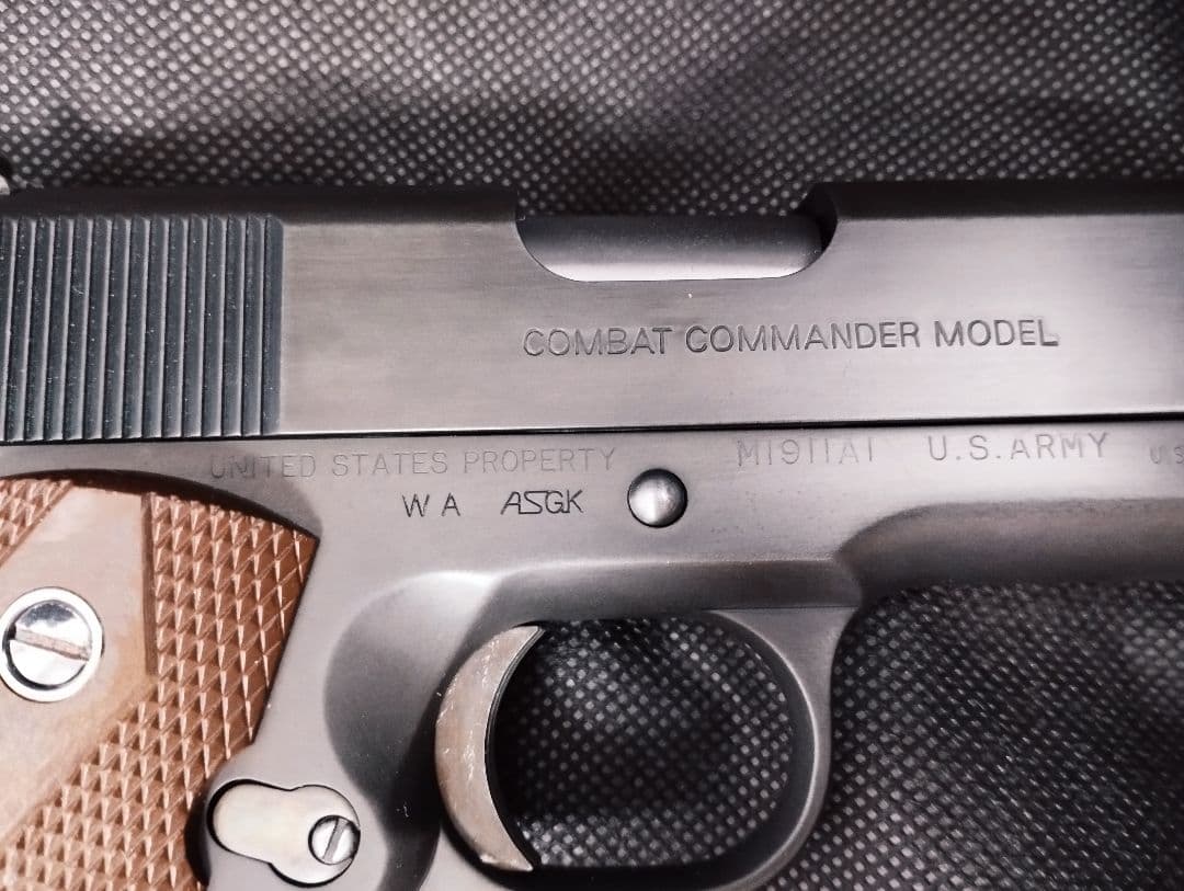 し*ゆ様 WA コルトコンバットコマンダーカスタム品 ガスブロ - メルカリ