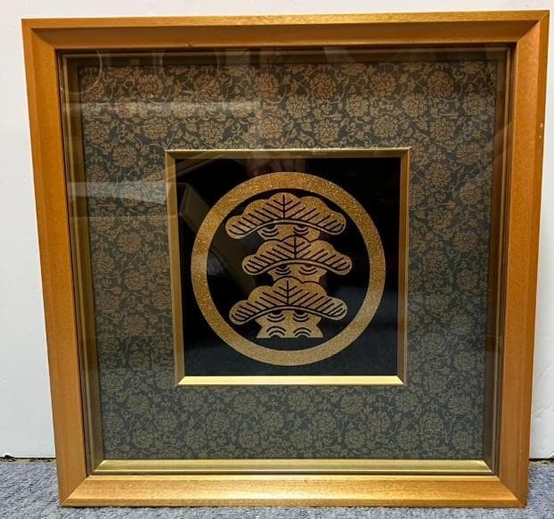 新品 特注 家紋 丸に右三階松 ラメチップゴールド - メルカリ