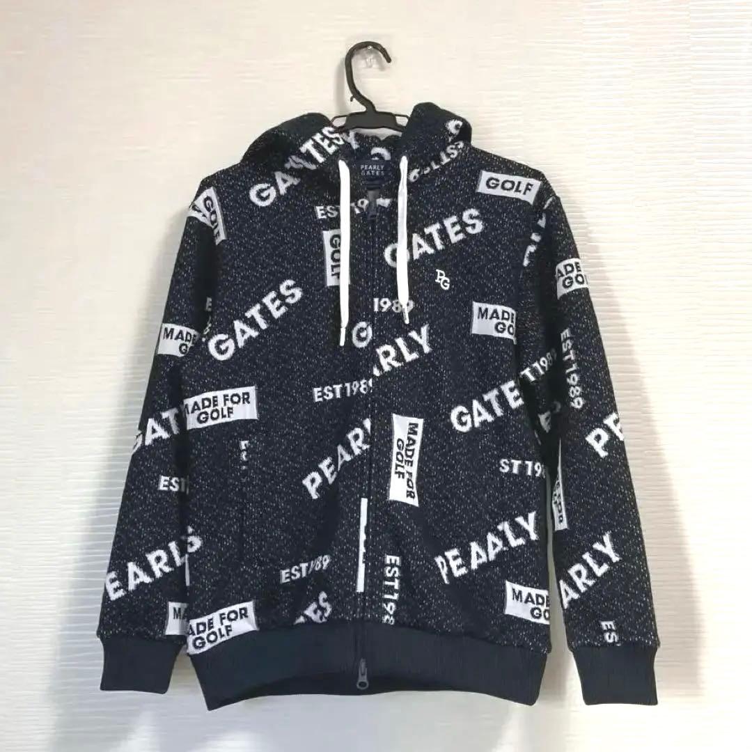 美品 PEARLY GATES ロゴプリント レディース ジップパーカー - メルカリ