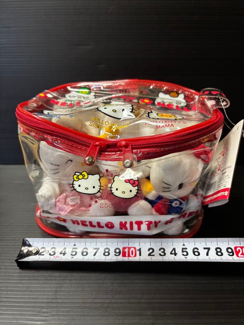 ハローキティ25周年 キティズファミリー　ぬいぐるみ　1999 レトロ　希少