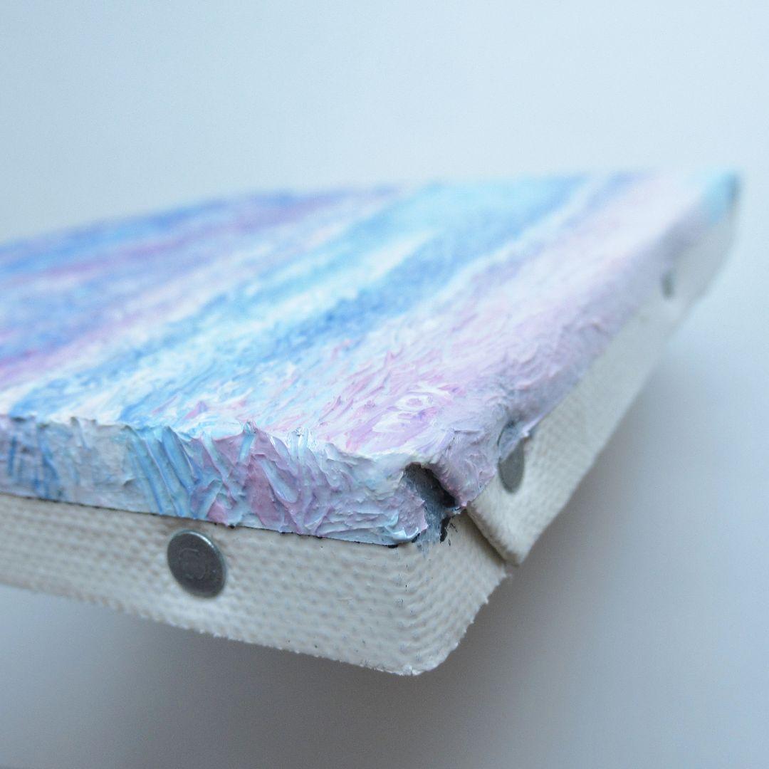 ［匿名で配送］ 一点もの 夕方 空 星 油絵 油彩 絵