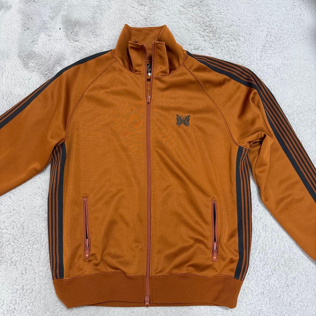 Needles 24SS オレンジ トラックジャケット ジャージ L - メルカリ