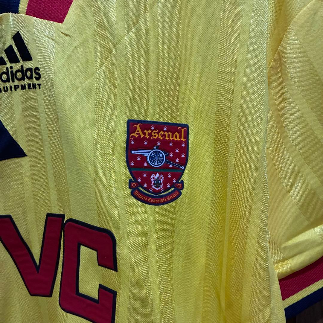 アーセナル adidas JVC ユニフォーム 復刻モデル イエロー 90's - メルカリ