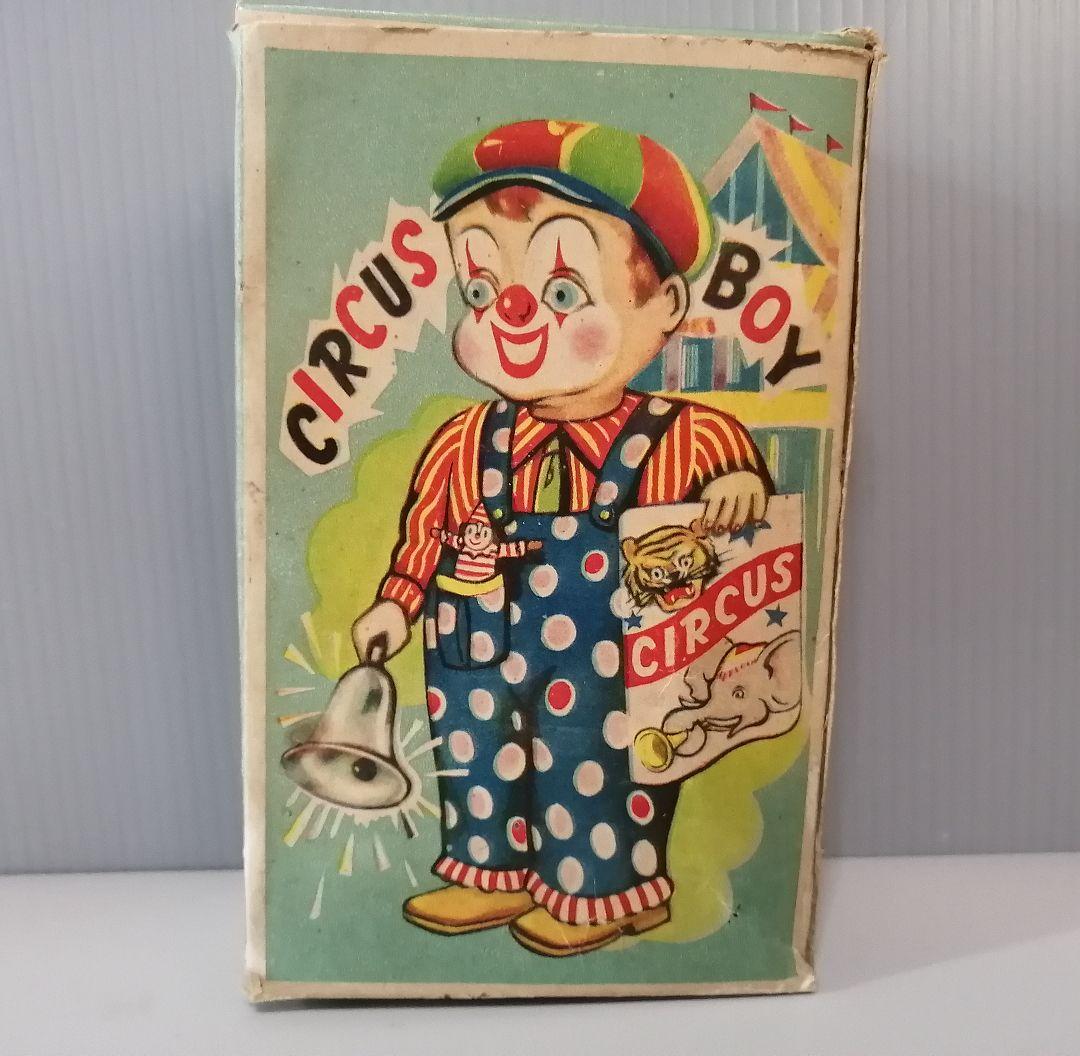 サーカスボーイ　ブリキ　ゼンマイ　日本製　野村トーイ