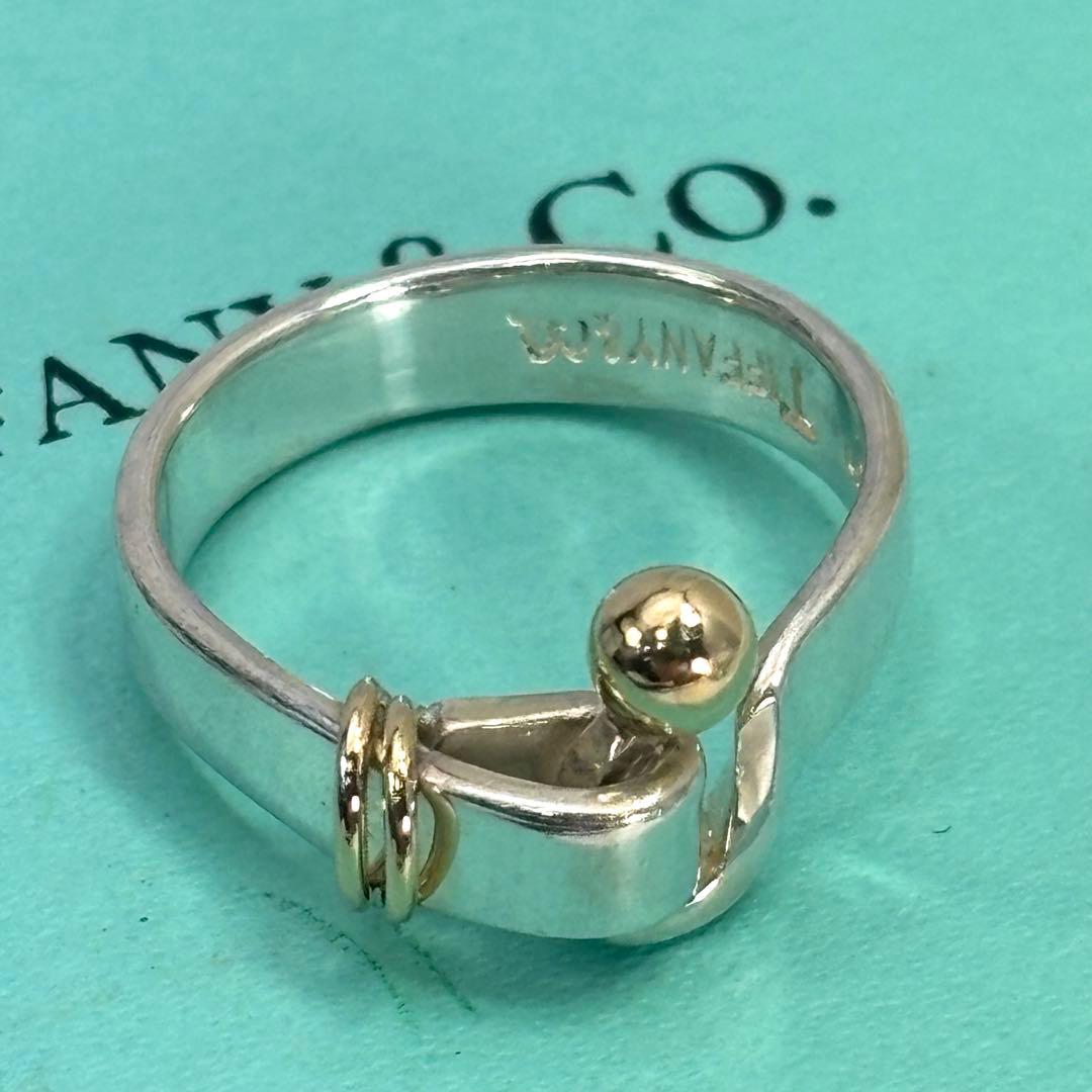 Tiffany & Co. ティファニー K18×SV925 フック&アイ12号 Tiffany & Co. ティファニー K18×SV925 フック&アイ12号 - メルカリ