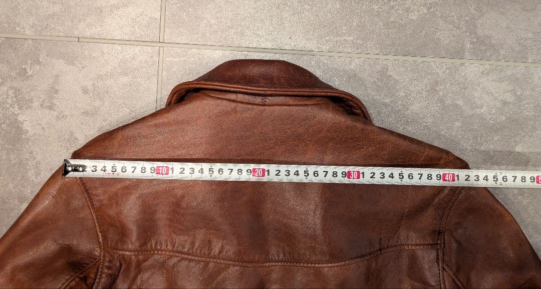 Schott レッドブラウンレザー ステアハイドトラッカージャケット