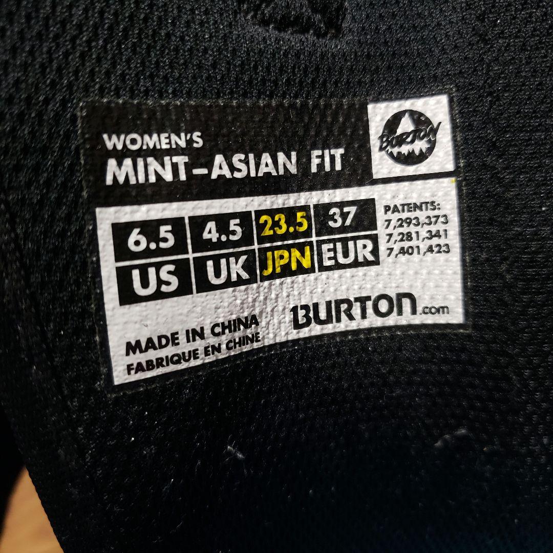 美品 BURTON MINT 23.5cm スノーボードブーツ