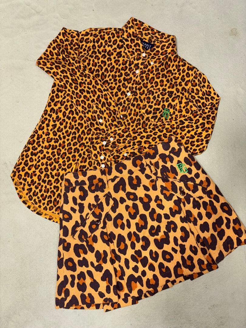 （美品）パーリーゲイツ、レオパード柄、ヒョウ柄シリーズ、セットアップ、上0下00 パーリーゲイツ 新作レオパード柄特集 | GDOゴルフショップ