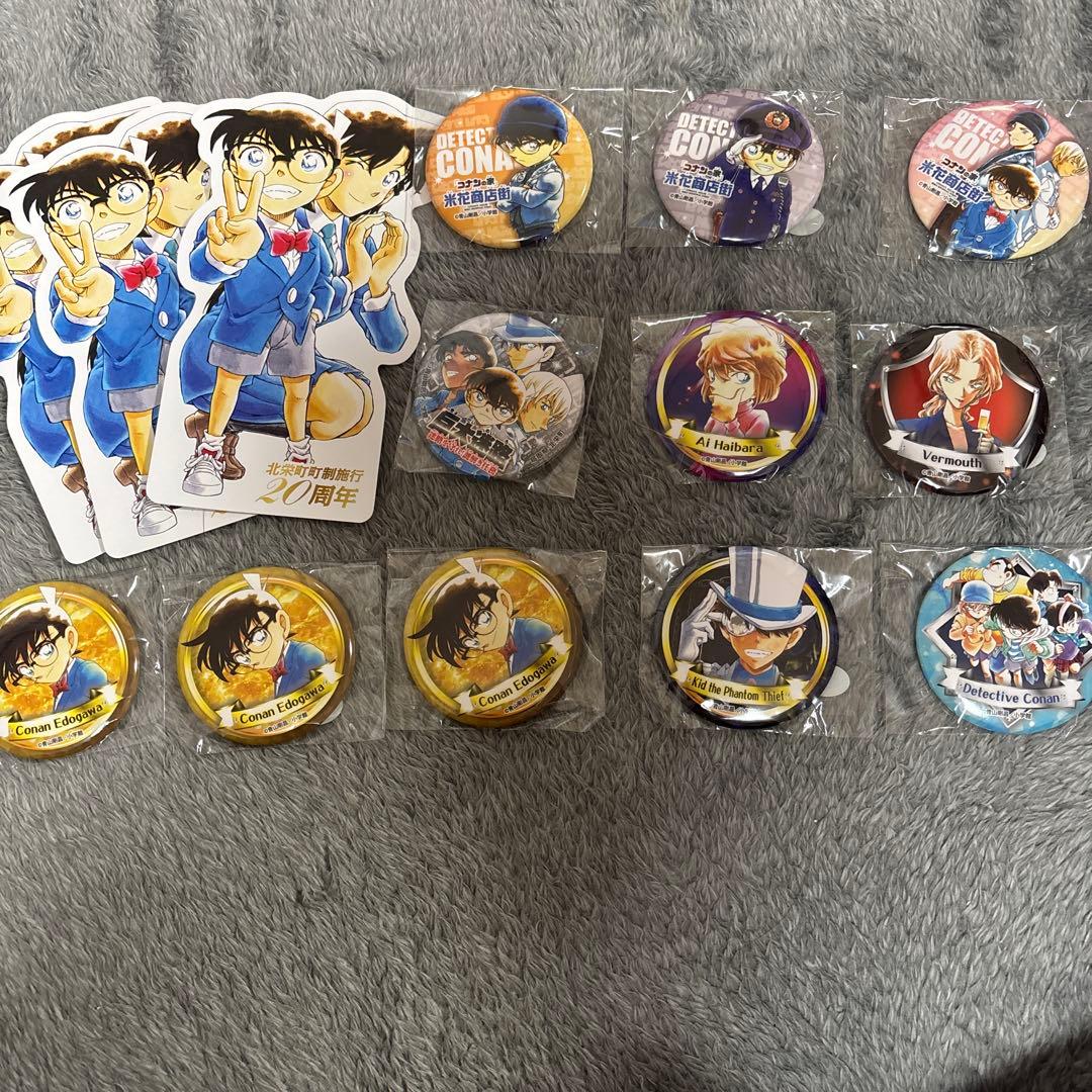名探偵コナン 缶バッジ ポストカード まとめ売り セット - メルカリ