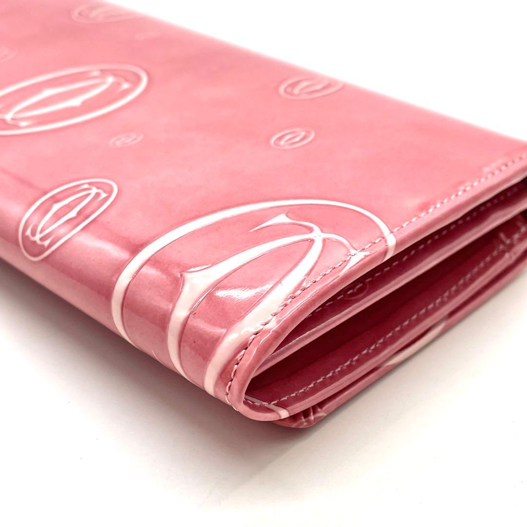 極美品】Cartier カルティエ ハッピーバースデー フラップ式 長財布の