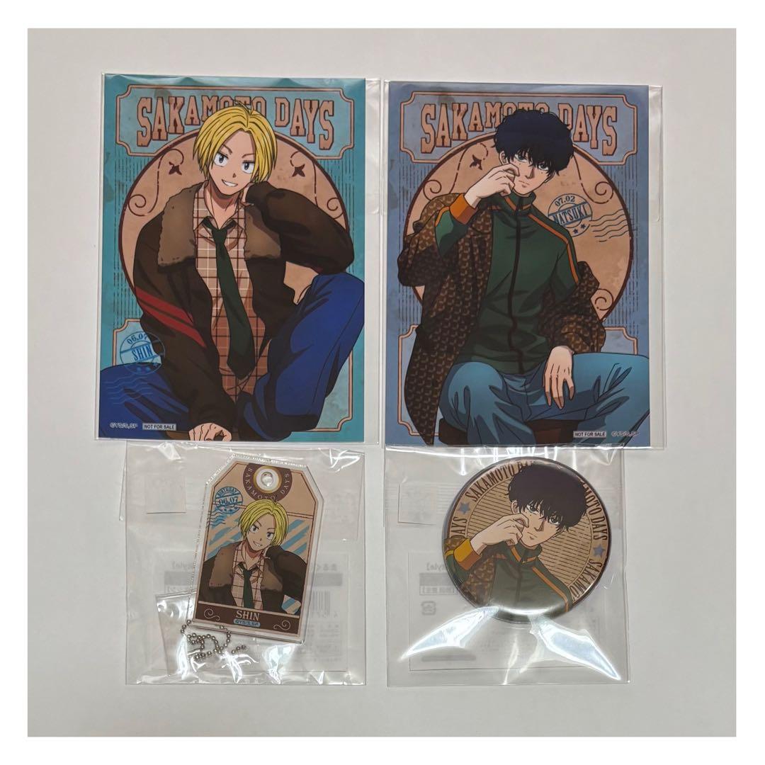 サカモトデイズ サカデイ シン 勢羽 まるくじ ブロマイド 缶バッジ