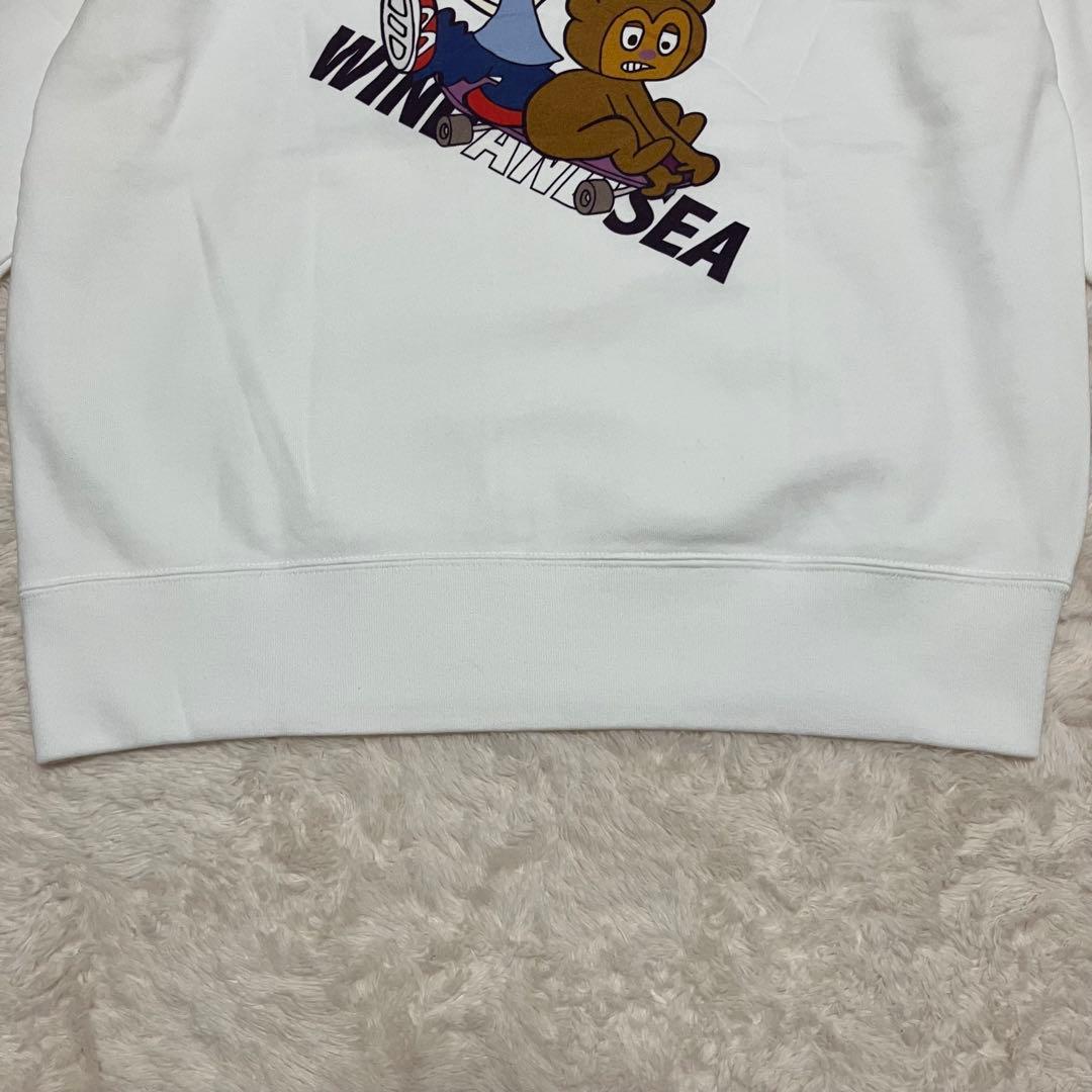 新品 希少 WIND AND SEA パラッパラッパー コラボ パーカー M 白