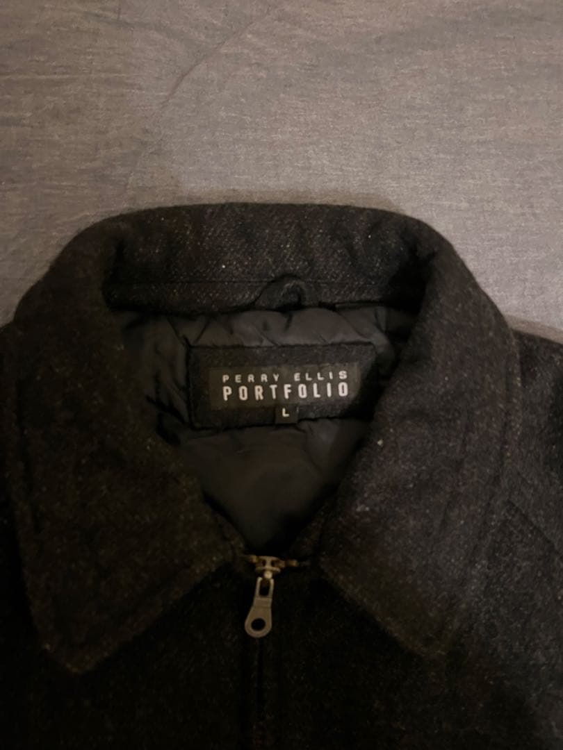 PERRY ELLIS PORT FOLIO ウールジャケット 短丈 ボックス - メルカリ