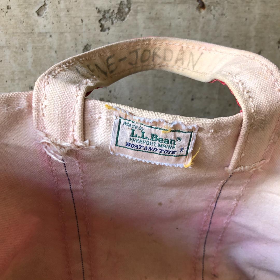 エルエルビーン トートバッグ 80s レッド 2色タグ ギザタグ Mサイズ