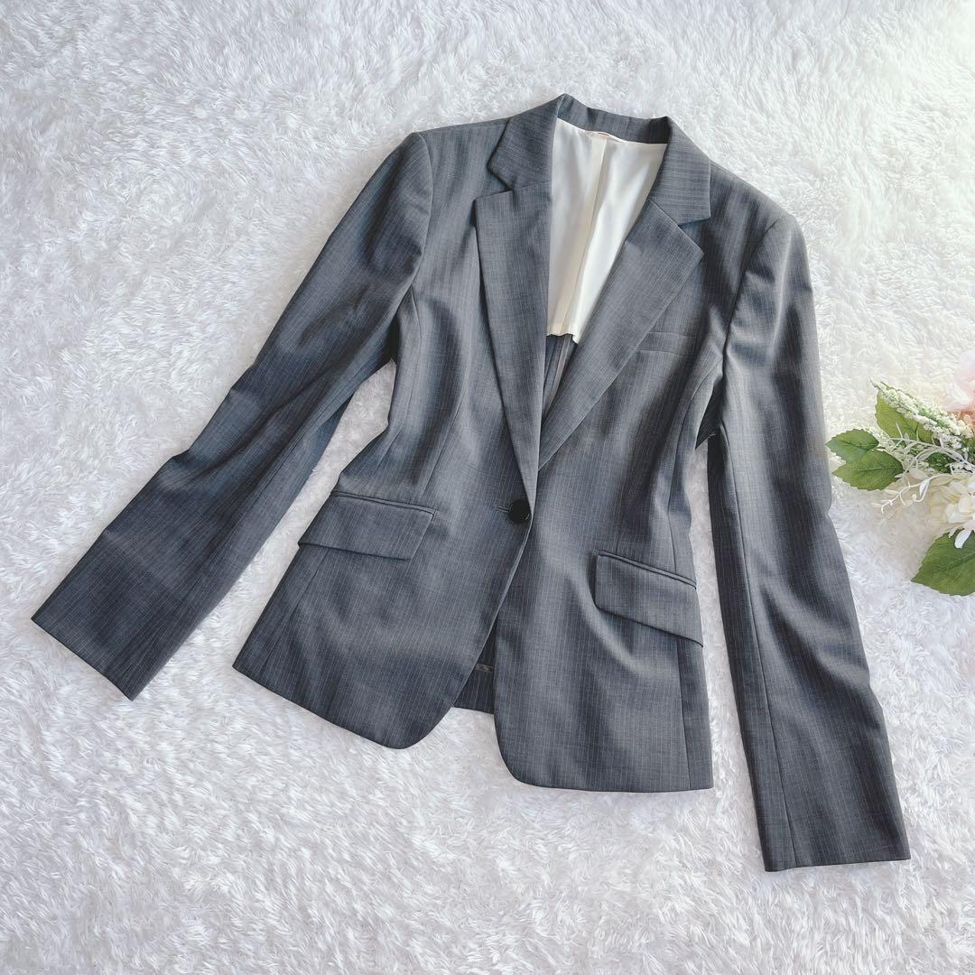 美品✨P.S.FA パンツスーツ セットアップ グレー 大きいサイズ XL