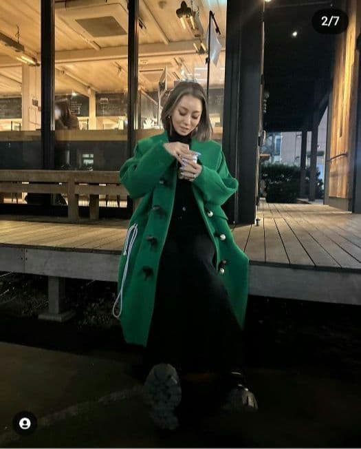 倖田來未着用パメオポーズダッフルコート - メルカリ