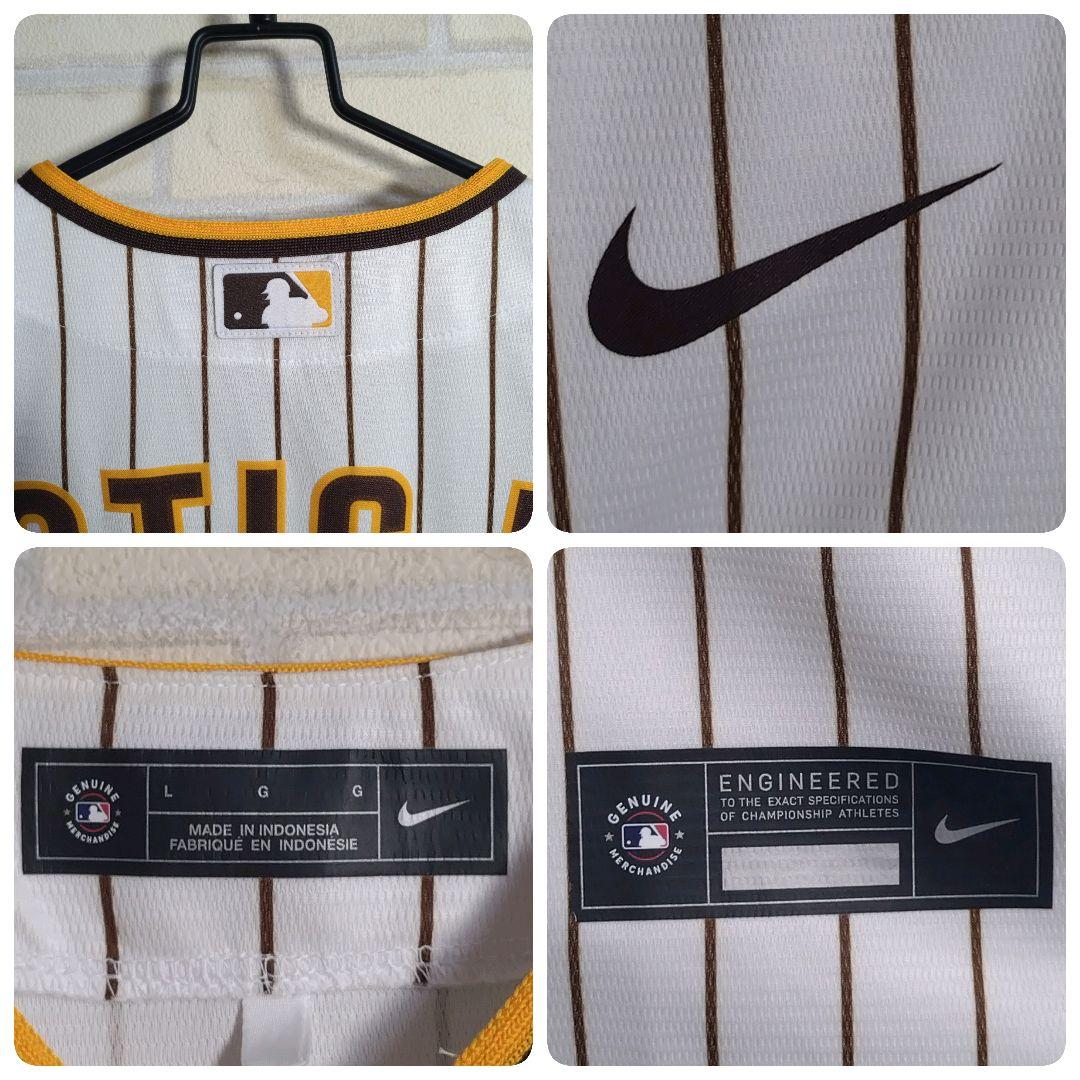 ナイキ☆MLB パドレス タティス.Jr ユニホーム ゲームシャツ ホーム L