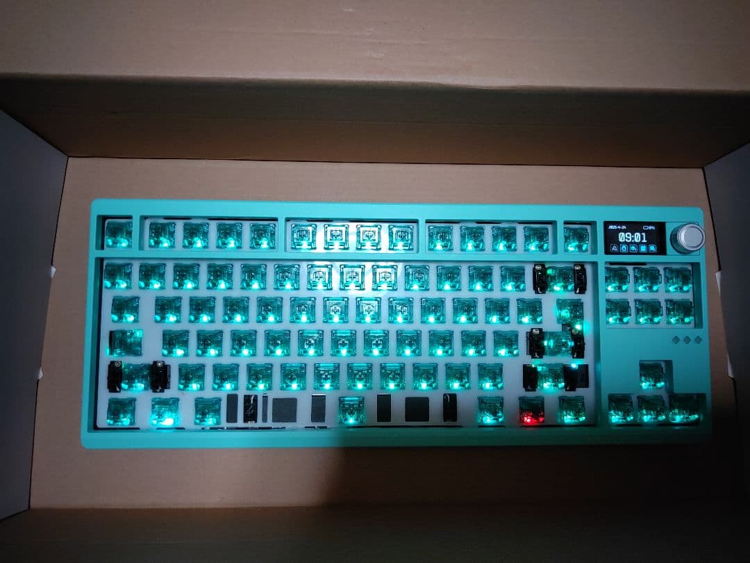 Zoom TKL Dyna Aquamarine カスタムメカニカルキーボード - メルカリ