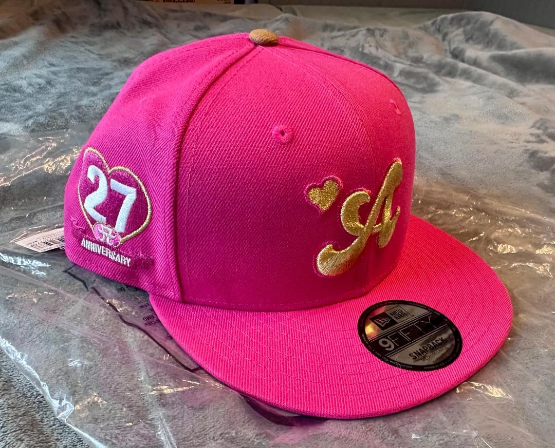 浜崎あゆみ NEW ERA 9FIFTY キャップ〈ピンク〉 27周年記念 TA