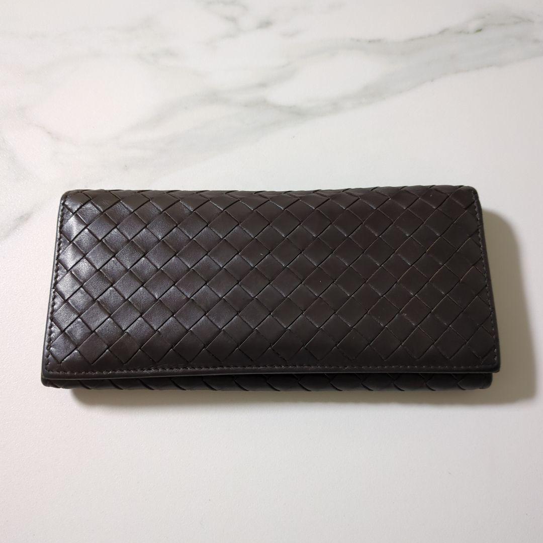 ボッテガ・ヴェネタ BOTTEGA 編み込みレザー長財布 - メルカリ