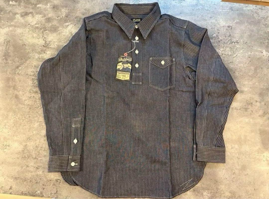 Dapper's ストライプ長袖シャツ サイズ40 Dapper's ストライプ長袖シャツ サイズ40