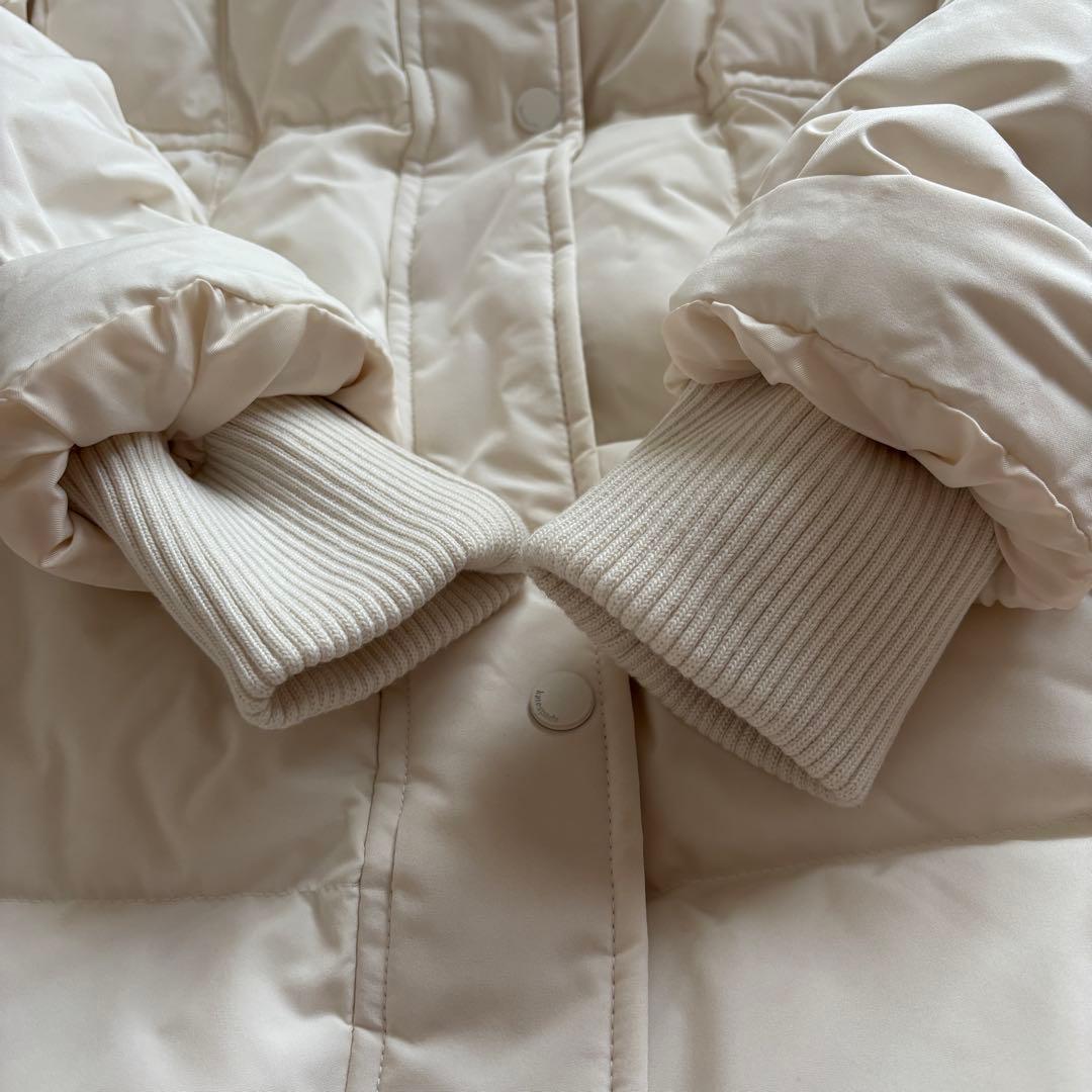 Kate Spadeケイトスペード フード付きロングダウンジャケットホワイト