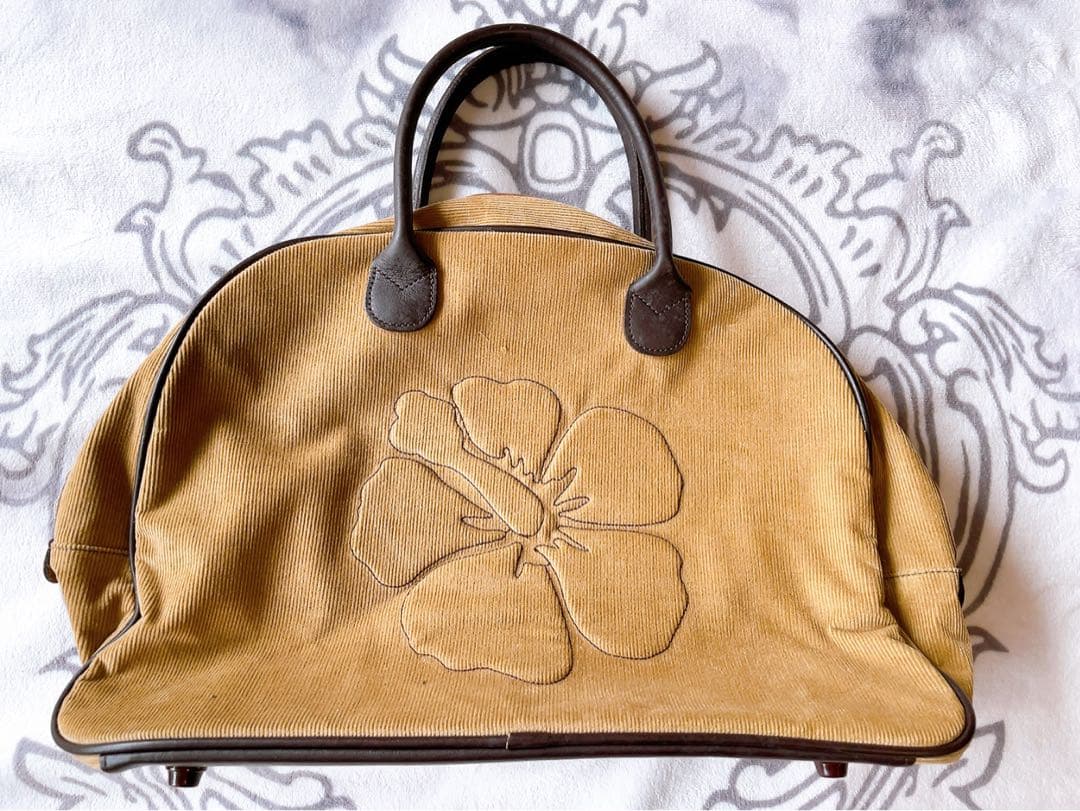 ALBA ROSA☆ハイビスカス ボストンバッグ スウェード☆アルバローザ