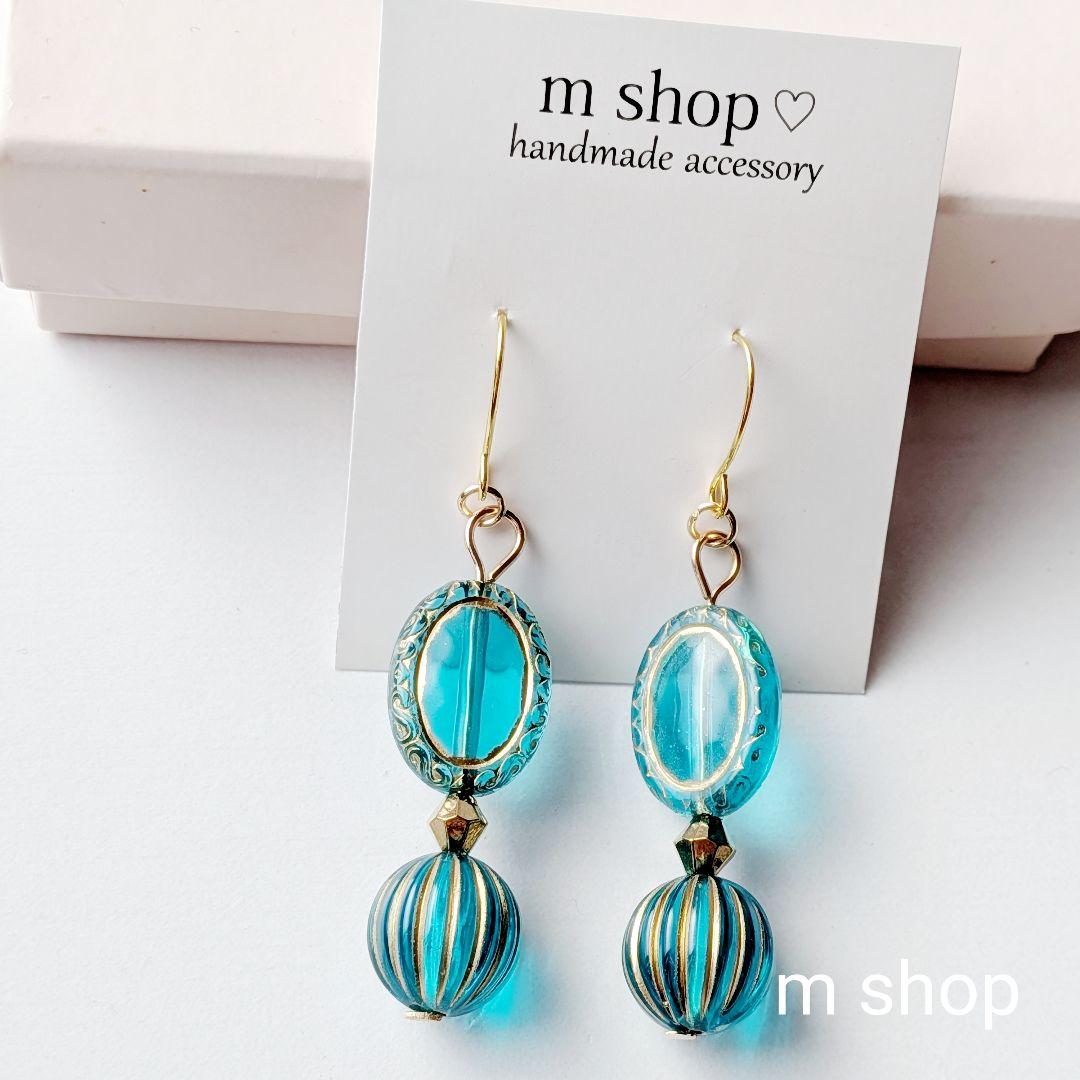 ハンドメイドピアス☆449 - メルカリ