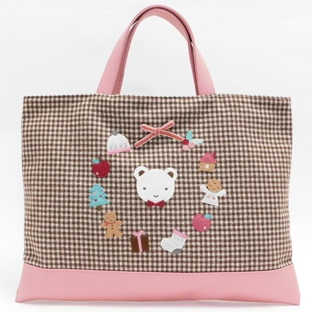 極美品 familiar ファミリア クリスマス ホリデー トートバッグ A4可 ファミリア「Christmas Collection 2025」ホワイトクリスマスがテーマ