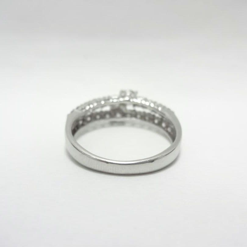 【さち様】1.00ct　ダイヤモンド　ダブルハーフエタニティ　リング　プラチナ