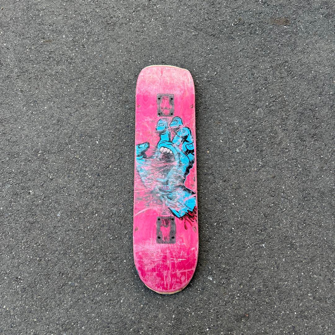 スケートボードデッキ ピンク 青 グラフィック - メルカリ