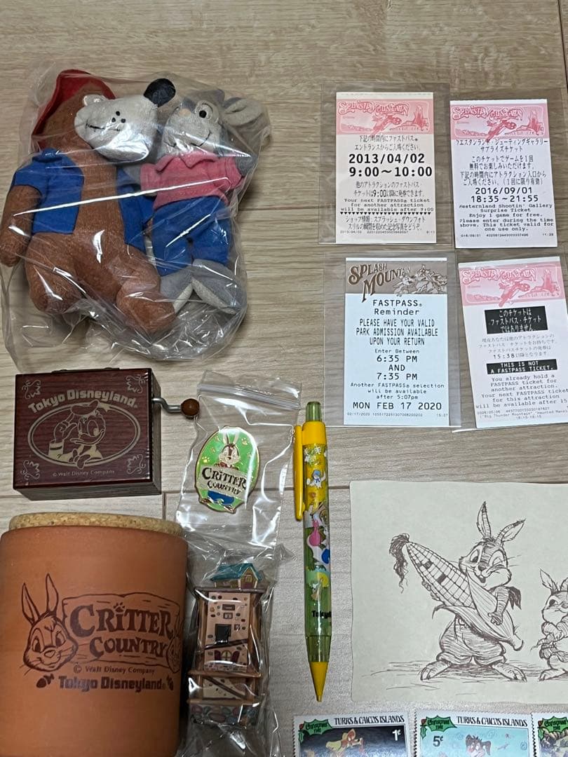 スプラッシュマウンテン&クリッターカントリー　グッズまとめ売り約50点