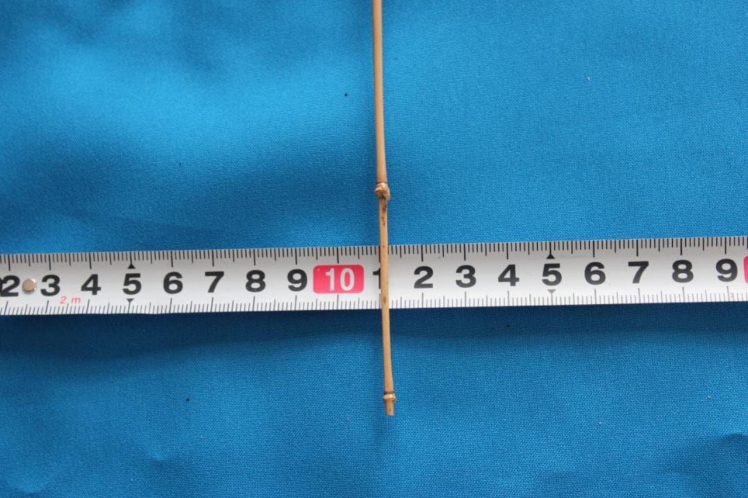 RNO83 タナゴ和竿 3本繋ぎ、2本繋ぎでも使える布袋竹 半製品 色塗り