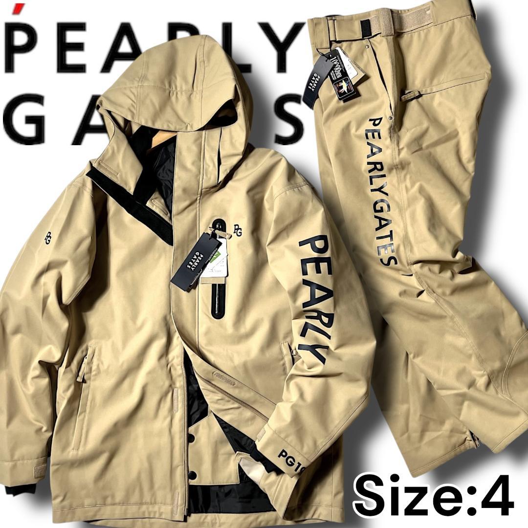 ベージュ パーリーゲイツ 定価10.4万 防水防風 上下セット スノー