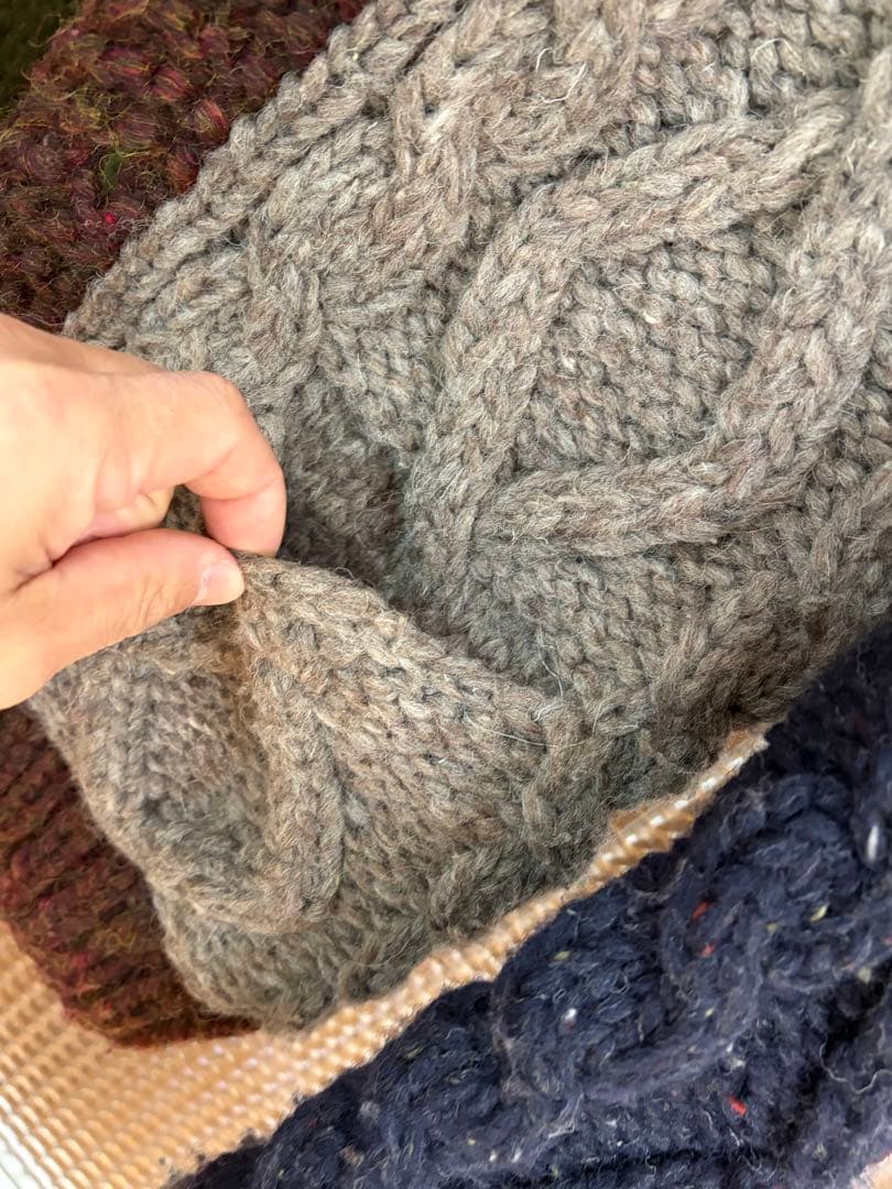 カウチンセーター KANATA ケーブル編みカーディガン ろーぐす - メルカリ