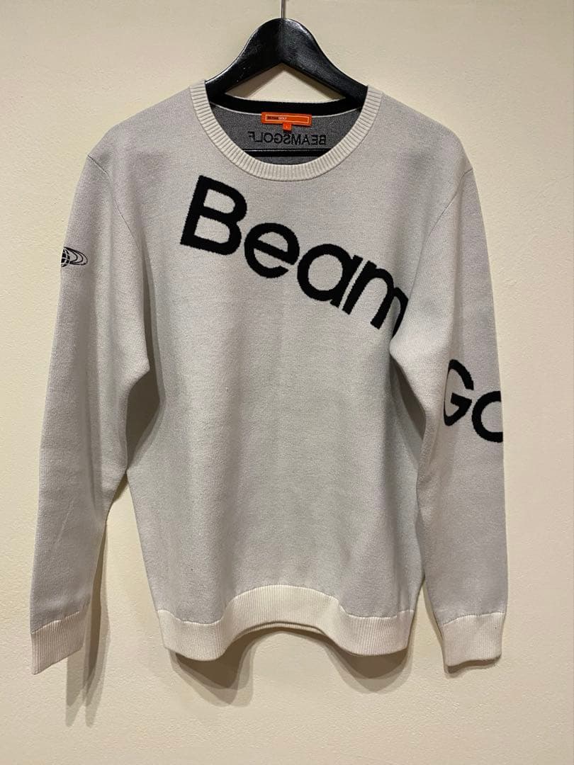 BEAMS GOLF グレー ニットセーター Lサイズ BEAMS GOLF（ビームス ゴルフ） 長袖ニット LARGE グレー レディース