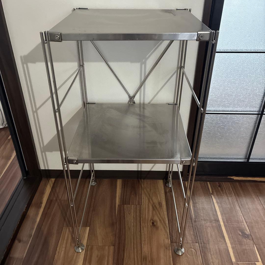 ステンレスユニットシェルフ 無印　muji ステンレスユニットシェルフ ステンレス棚セット ワイド 小 | 無印良品