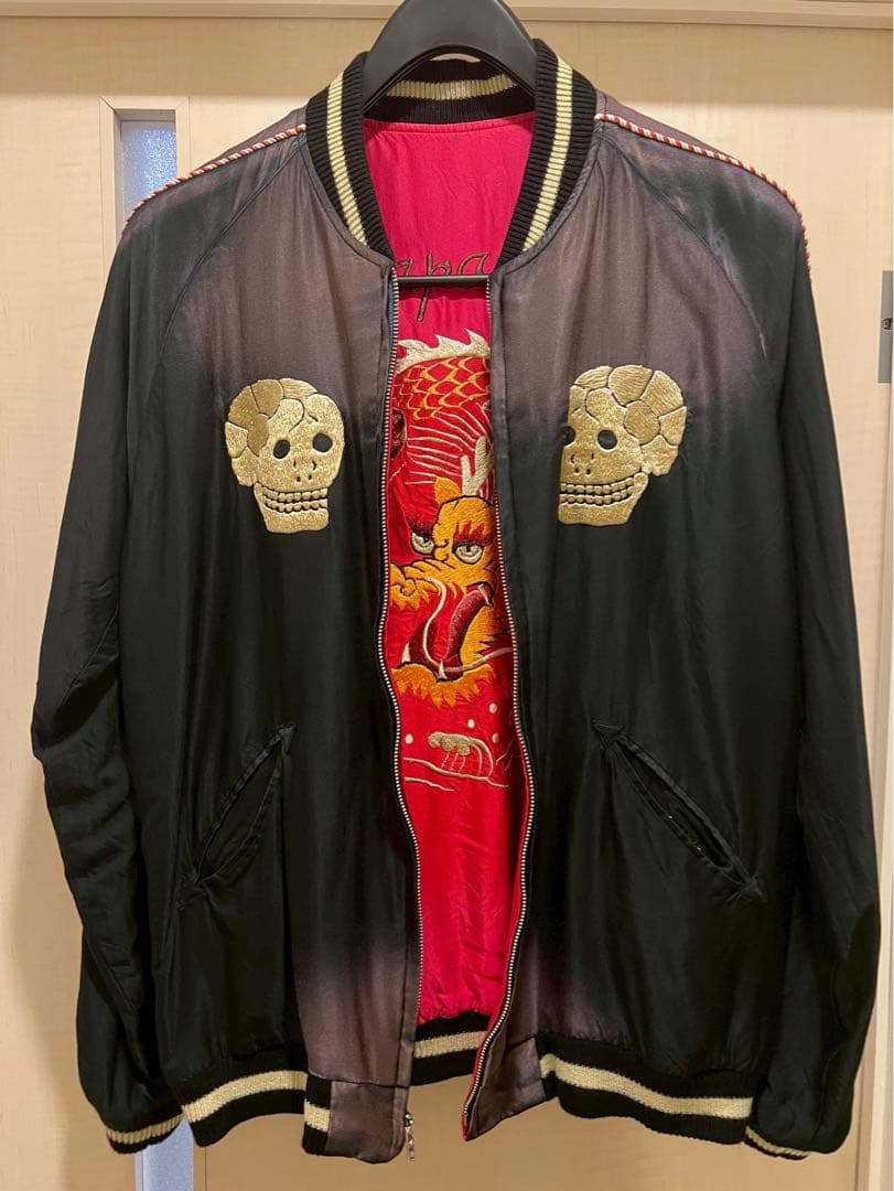 限定SALE！レア！テーラー東洋 エイジングモデル 蛇髑髏 龍 黒 赤